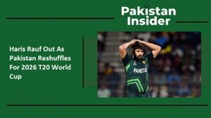 Haris Rauf Out As Pakistan Reshuffles For 2026 T20 World Cup