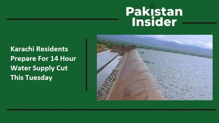 Karachi Residents Prepare For 14 Hour Water Supply Cut This Tuesday