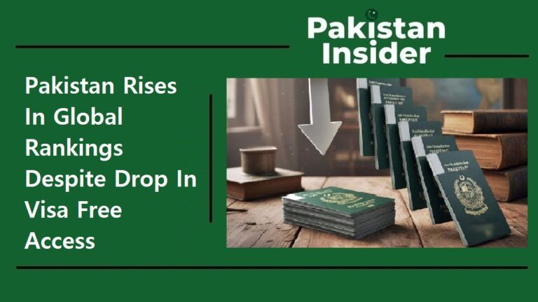 Pakistan Rises In Global Rankings Despite Drop In Visa Free Access